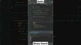 Binary Search in Kotlin. Learn DSA in Kotlin 