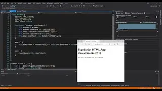 TypeScript HTML Application in Visual Studio 2019 | Getting Started