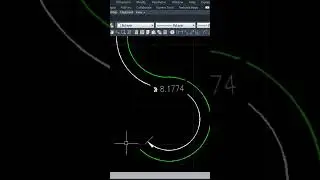 Curve dimension #autocad #cadtipstricks #