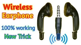 How to make wireless earphone with LED sensors | how to make wired earphone wireless