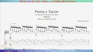 Punta Y Tacon by Sabicas - For Flamenco Guitar with TABs