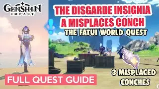 2.8 WORLD QUEST: The Disgarded Insignia | A misplaced conch  FULL QUEST GUIDE | Genshin Impact