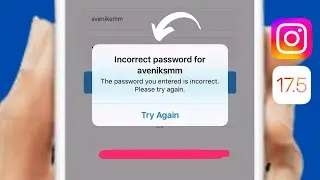 Fixed: The Password You Entered is Incorrect Please Try Again Instagram / iPhone