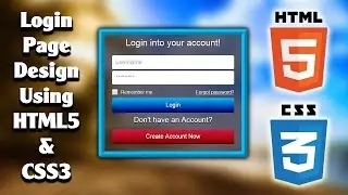 Responsive Login Page Design Using HTML5 & CSS3 | Web Design Tutorial