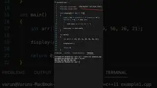 How to pass an Array to a function in C++