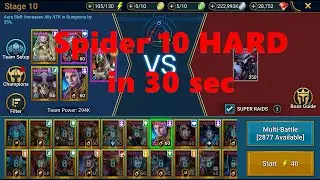 Raid - Spider 10 HARD - 30sec