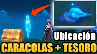 UBICACION de TODAS LAS CARACOLAS + TESORO 👑 : ISLA TSURUMI ✅ Genshin Impact
