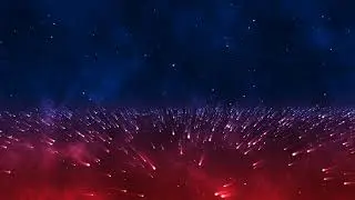 Blue Red Particle Background Full HD 60 FPS