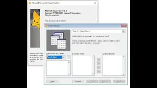 Create a form just by click in Microsoft Visual FoxPro