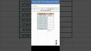 Separate Date & Time in Excel 