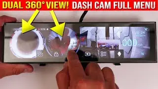 Akeeyo AKY-V720S 360° Mirror Dash Cam  Full Menu & Best Settings (720° View, GPS, Park Mode)