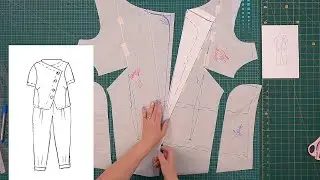 Модный костюм из Льна. Моделирование и раскрой шикарного модного костюма на лето. Часть1