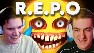 ШАДОУКЕК И ЭВЕЛОН ИГРАЮТ В СМЕШНОЙ ХОРРОР R.E.P.O | ft. Mokrivskyi, By owl, Baz, QuickHuntik