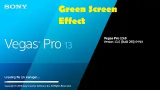 How do you edit a green screen effect on Sony Vegas Pro 13