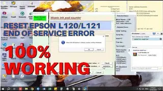 HOW TO RESET EPSON L120 PRINTER | EPSON L121 RED BLINKING (2024)