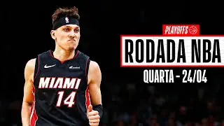 Herro LIDERA vitória do Heat contra os Celtics para EMPATAR a série - Rodada NBA 24/04