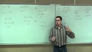 Prealgebra Lecture 2.3:  Subtracting Integers.  How to Change Subtraction to Addition