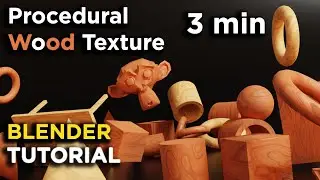 Procedural Wood Texture in 3 minutes / Blender Tutorial