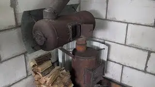 Самодельная СУПЕР ПЕЧЬ-БУРЖУЙКА на дровах./Homemade SUPER FURNACE-BURZHUIKA on the wood.