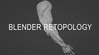 Retopology  in blender