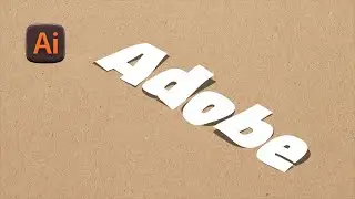 Paper distorted text effect in adobe illustrator | Adobe illustrator tutorial graphic design