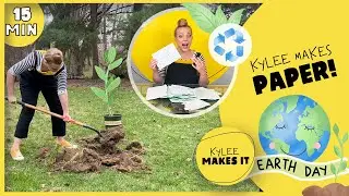 Kylee Makes Recycled Paper! | We celebrate Earth Day by recycling and caring for our Planet!