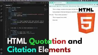 How to use HTML Quotation and Citation Elements 