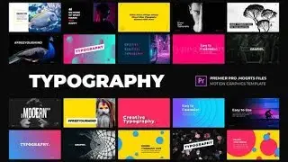 Modern Typography / Essential Graphics / Mogrt ▶▷ Premiere Pro Trends ◁◀
