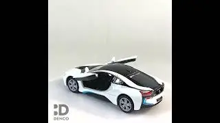 Металлическая машинка Kinsmart 1:36 «BMW i8» KT5379D инерционная / Белый