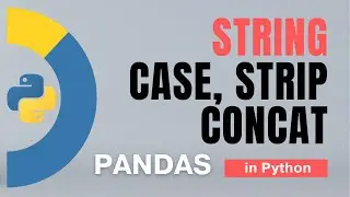 #24. Pandas: Strings - case, strip, concat in Python - 12 | Tutorial