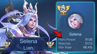 TOP GLOBAL SELENA TUTORIAL HOW TO DOMINATE IN LANE!! - BEST BUILD AND ROTATION (must try)