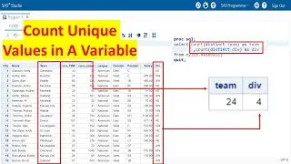 How to Count the Unique Values in a Variable in SAS | Know the Unique Values in a Variable in SAS