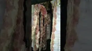 просушування продукції перед початком копчення