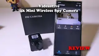 Vidcastive 4k Mini Wireless Spy Camera REVIEW