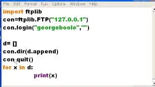 Python FTP Recap