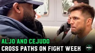 Aljamain Sterling and Henry Cejudo meet on fight week: 