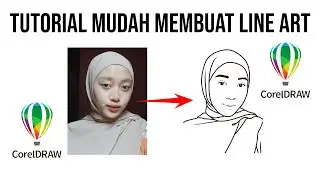 cara mudah membuat line art menggunakan corel draw