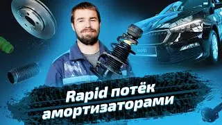 Замена амортизатора на Skoda Rapid