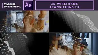 3D Wireframe Transitions in AE | After Effects Tutorial