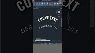 Autocad | Curve Text in Autocad 