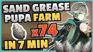 ALL 74 SAND GREASE PUPA !  -  BEST EFFICIENT ROUTE ! [Genshin Impact]