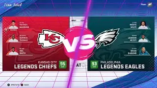 Madden NFL 20 Gameplay Superstar Legends Chief vs Eagles Sim
