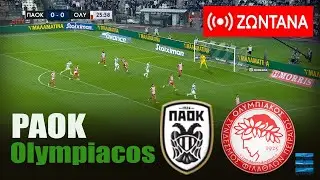 🔴Ζωντανά : Παοκ vs Ολυμπιακός | Ελλάδα Super League 2024 | Ζωντανός αγώνας ποδοσφαίρου