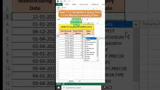 Calculate Expiry Date From Manufacturing Date 