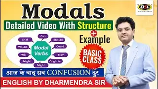 Modals | CAN/COULD/MAY/MIGHT | Basic English Grammar By Dharmendra Sir | SSC CGL,  BANK, CDS UPSC