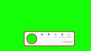 New Copyright free green Subscribe button bell icon and like button Green screen  animation No