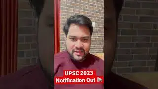 UPSC 2023 Notification Out #motivation #upscmotivation #upsc2023 #bandeyarebandeya