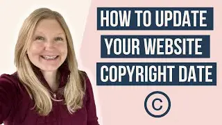 How to update your website copyright date on the Showit web design platform