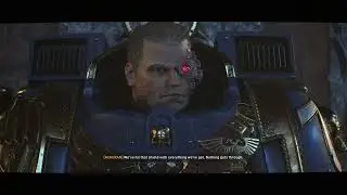 Space Marine 2 - Mission 6 Titus Briefs Lord Calgar at Ancient Ruins | Gadriel Obelisk Plan Cutscene