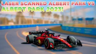Laser scanned Albert Park vs Albert Park 2023!